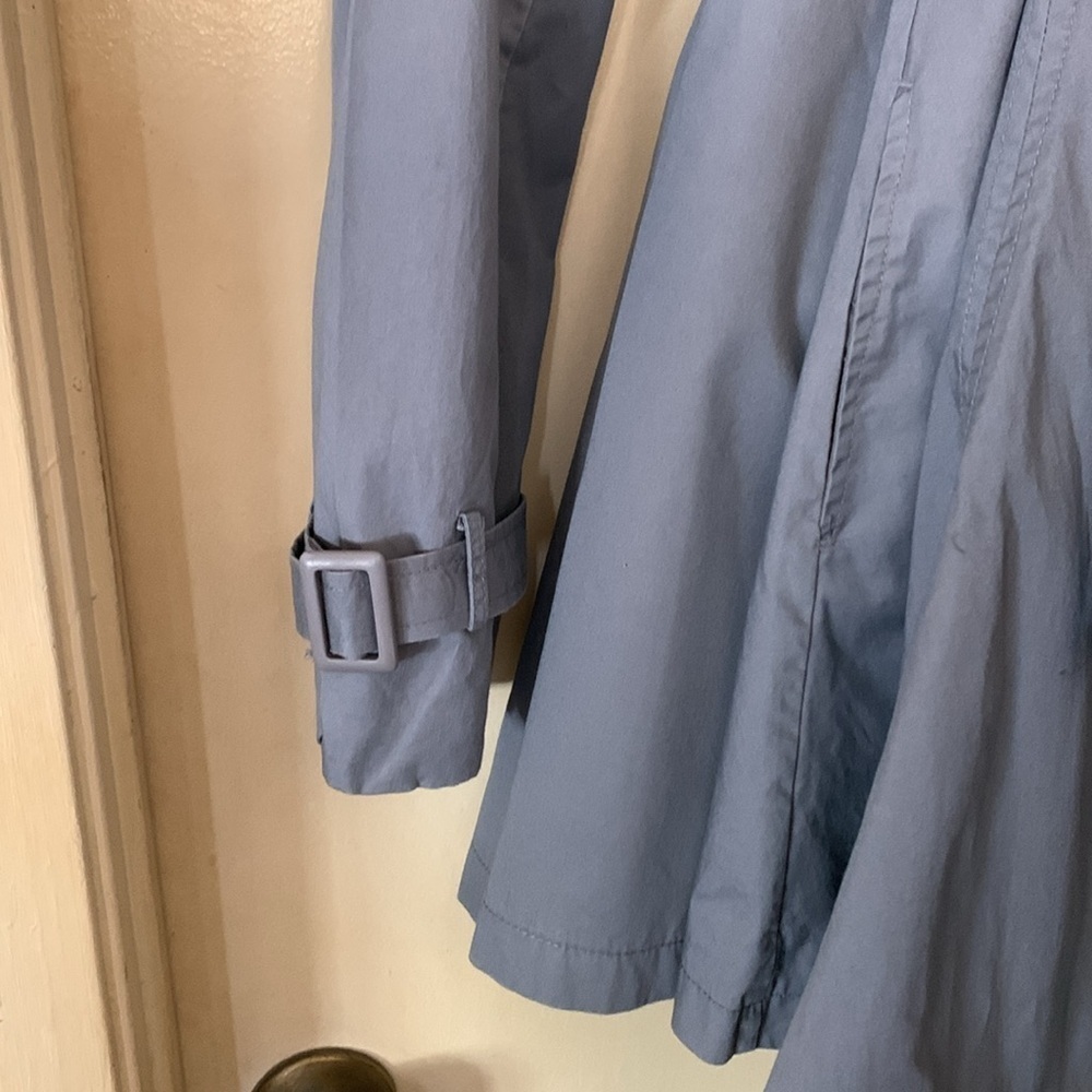 B’s Closet steel grey raincoat military style size M - Picture 5 of 12